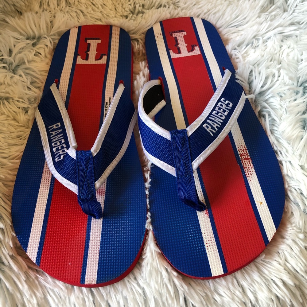 Texas Rangers Flip Flops. Multicolored - Picture 3 of 9